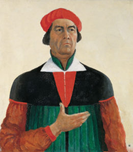 Kazimir Malevich, Self-Portait 1933. Concept and Composition in the design.